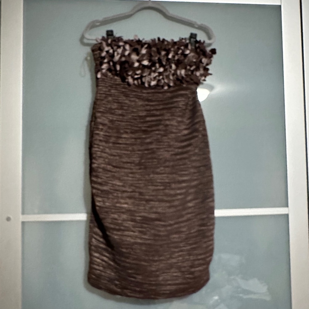 Romeo & Juliet Couture Mocha Mini Cocktail Dress NWT
